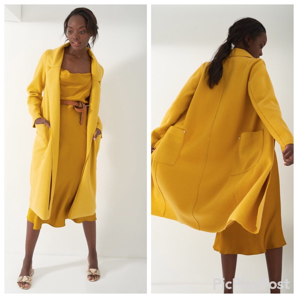 Sosken Studios Heidi Ribbed Brushed Knit Coat